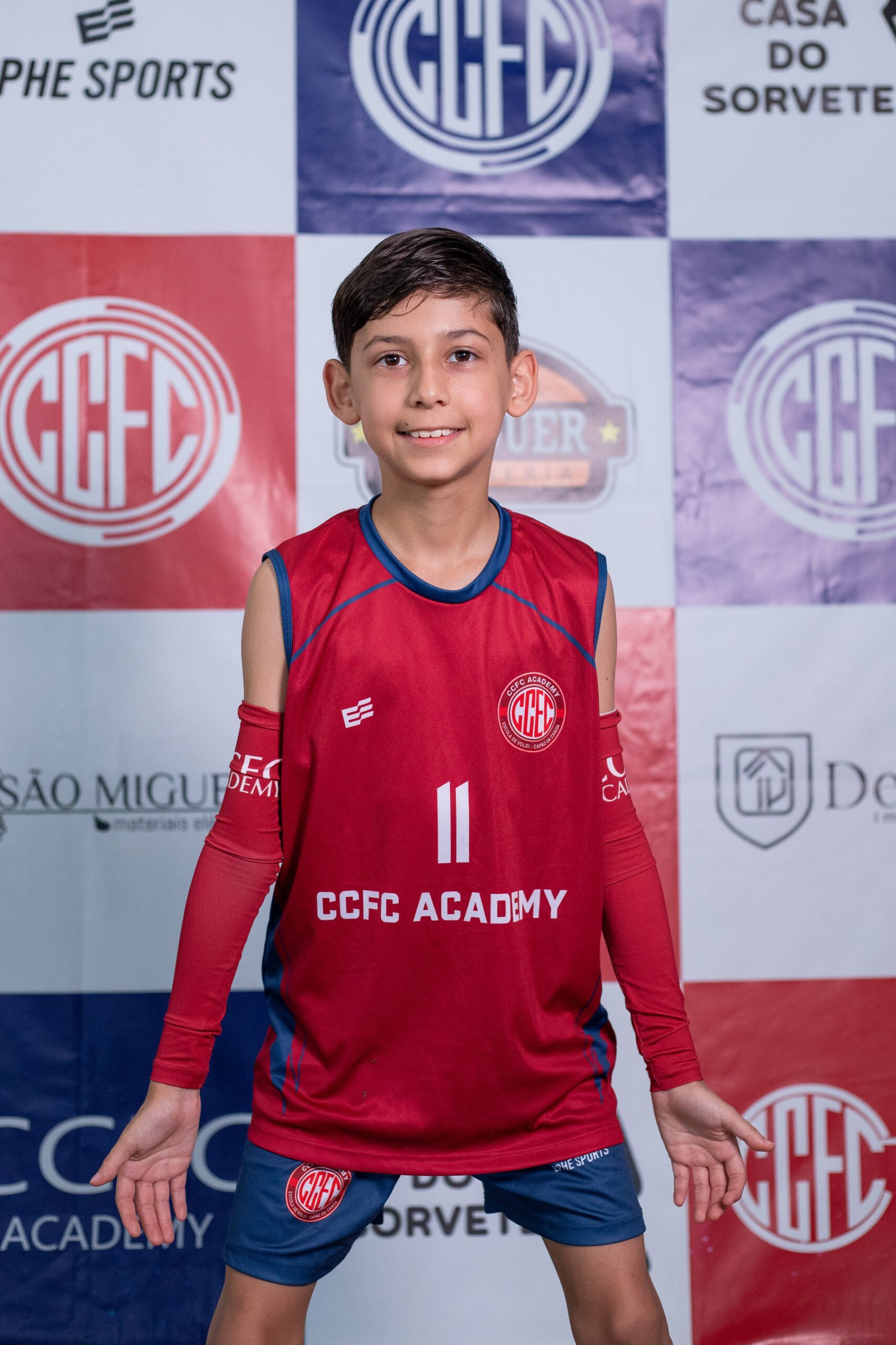Atividade esportiva da CCFC Academy